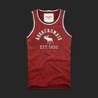 heren abercrombie fitch est 1892 tanktop rood Roze Original t5fnp132